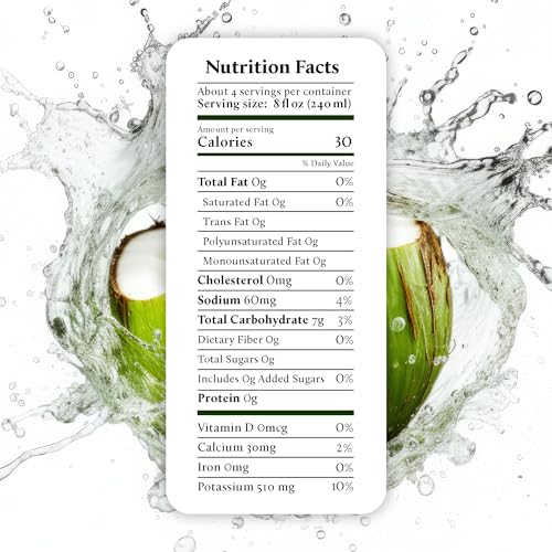 Coco Drop 100% Pure Coconut Water No Sugar Added Unsweetened Non-GMO 3|8 fl oz Bottle for Active Adults on the Go  
Coco