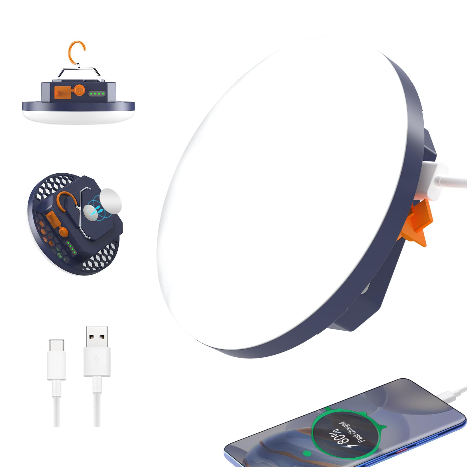 10000mAh 4000LM Waterproof Camping Lantern for Emergency Survival
| 30W Portable LED Flashlight with Magnet for Outdoor